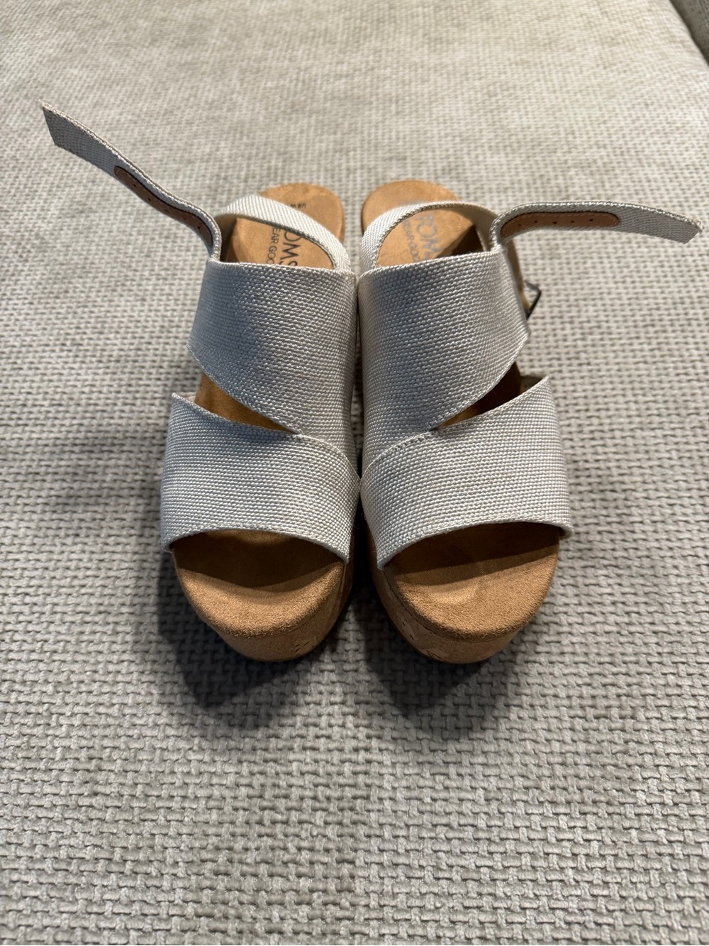New Tom’s Claudine Platform Wedge Sandal Size 6.5
